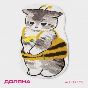 Коврик для дома Доляна «Крошка Киса», 40*60 см