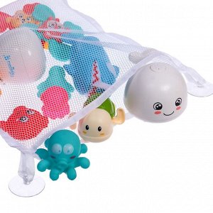 Игрушки для купания в ванной, набор 14 шт., сетка для хранения