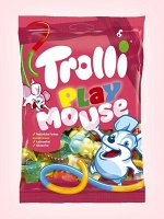 Мармелад в виде мышек со вкусом ягод Trolli Play Mouse / Зефирный мармелад Тролли &quot;Мышки&quot; 100 гр