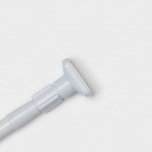Карниз для ванной Доляна, телескопический, d=3,5 см, 140–260 см, усиленный, белый