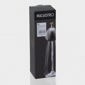 Мельница для специй Magistro Chrono, 22 см, металлик
