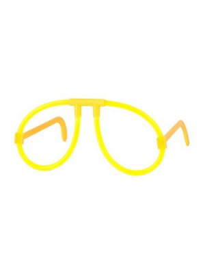 Светящиеся очки для карнавалов и праздников Желтые очки, 27,5x6,5x1
