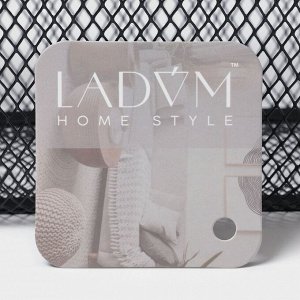 Корзинка универсальная LaDо*m «Мини», прямоугольная, 25*17*10,5 см, чёрная