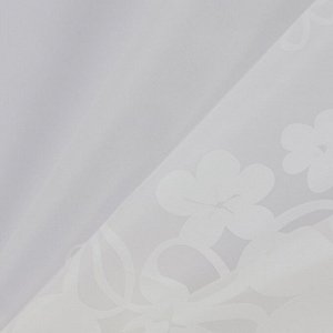Штора для ванной «Цветочный вальс», с люверсами, с утяжелителями, PEVA ароматизированная, 180x180 см, белая