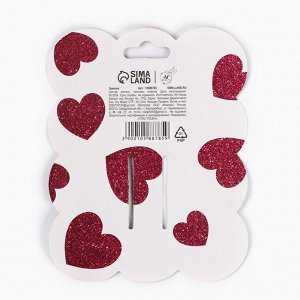 Заколка для волос жемчуг с бантиком Fall in love, 8x8 см