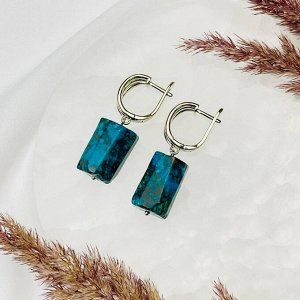 Серьги из Хризоколлы