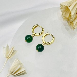 Серьги с Нефритом