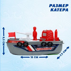 Катер «Патруль», работает от батареек