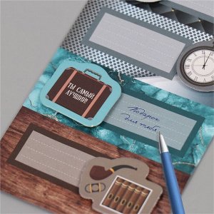 Наклейка с объёмным элементом "Джентльмен" 7х15,2 см