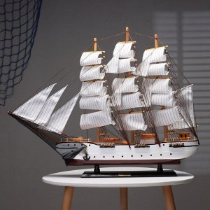 Сувенирная модель корабля «Многопарусный», 77x57x11 см