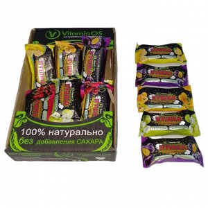 Конфеты фруктово-ореховые "Пушка" ассорти "Vitaminos" 400 г