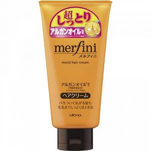 Крем "Merfini" восстанавливающий и увлажняющий для окрашенных и поврежденных волос с аминокислотами, гиалуроной кислотой и аргановым маслом (с термо и UV-защитой) 150 г / 36
