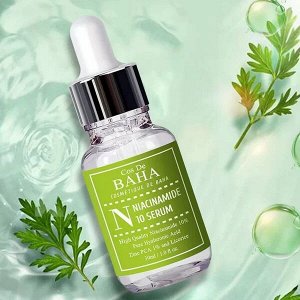 Противовоспалительная сыворотка для жирной кожи Cos de Baha N Niacinamide 10 Serum, 30мл
