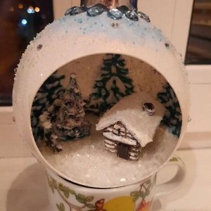 Подвеска «Шар с отверстием из 2х частей»