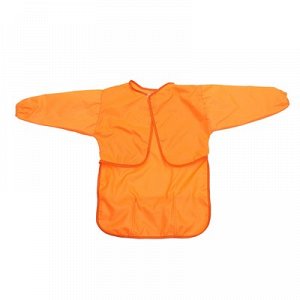 Фартук-накидка с руковами для труда 610*440  3 кармана, оранжевый