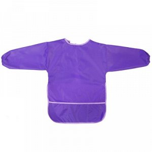 Фартук-накидка с руковами для труда 610*440  3 кармана, фиолетовый
