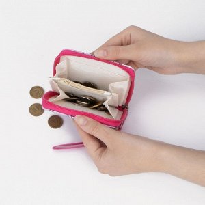 Кошелёк детский «Котята» 10x8.5x2 см, розовый