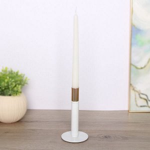 Подсвечник "GLOSS" 8*15 см, Белый/золото