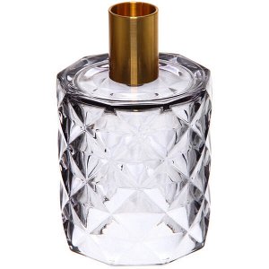 Подсвечник "Грани" 7,8*13 см, Графит