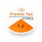 Нить-резинка (спандекс) Crystal Tec 1,2 мм, прозрачная, длина 3 м.  Цена за 1 шт.