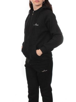 NOB39 BLACK Костюм спортивный утепленный женский (хлопок 90%, полиэстер 10%)