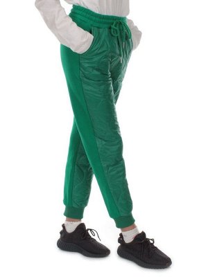 2847 GREEN Брюки спортивные зимние женские