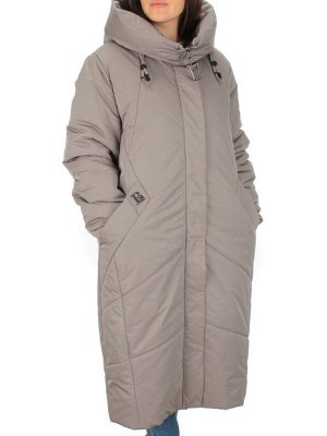 M-9070 GRAY/BEIGE Пальто зимнее женское CORUSKY (верблюжья шерсть)