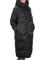 H-2210 BLACK Пальто зимнее женское (200 гр .холлофайбер)