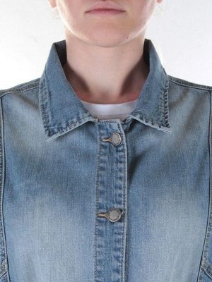 1186 Жилетка джинсовая удлиненная женская AMG Jeans (100% хлопок)