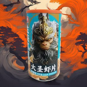 Китайские чипсы "Myth Wukong" Edition, со вкусом Чеснока🧄, 110 гр