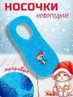 &quot;Hobby Line&quot; 2141 Носки женские р.36-40 махровые-травка укороч Котик