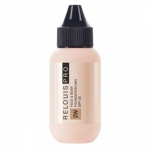 Крем тональный Face&Body Foundation 24H SPF30 RELOUIS PRO тон:2W средний оливковый, 30 мл