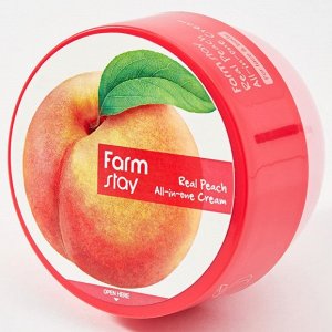 Крем для лица и тела с экстрактом персика FarmStay Real Peach All-in-One Cream, 300ml