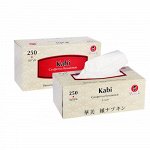 Салфетки бумажные "Maneki" Kabi 2 слоя, белые, 250 шт./коробка
