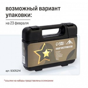 Набор инструментов в кейсе ЛОМ, универсальный, 7 предметов