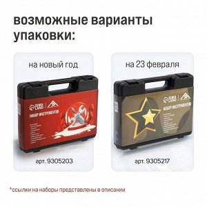Набор инструментов в кейсе ЛОМ, универсальный, 15 предметов