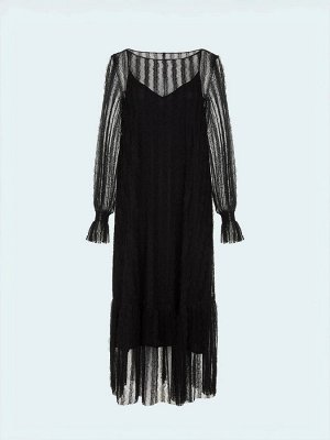 Платье миди из кружева, PL1508/lace