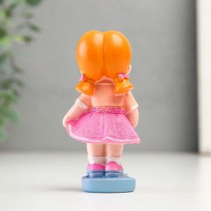 Фигурки набор полистоун «Малыши с сумочками на сердце», 2 шт., 5x4.5x9; 5x4.8x9 см