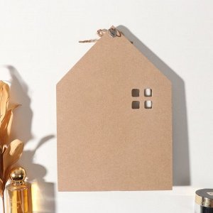 Настенные крючки декоративные «Пальмовые листья. Дом», дерево, 2.5*20.2*28.8 см