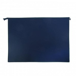 Папка А1, с ручками, пластиковая, молния сверху, 900 х 655 х 50 мм, «Оникс», ПР 4 -8, внутренний карман, цвет синий