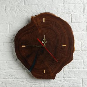Часы настенные "Спил оливы", 35 х 30 см, микс