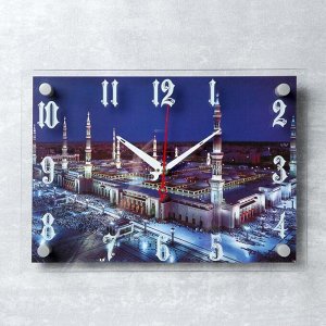 Часы настенные, серия: Город, "Мекка", плавный ход, 25 х 35 см