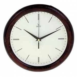 Часы настенные круглые "Классика", деревянные