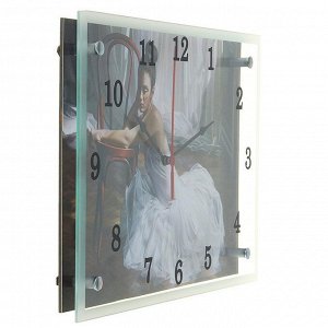 Часы настенные, серия: Люди, "Балерина в комнате", 25х35  см, в ассортименте