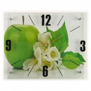 Часы настенные, серия: Кухня, "Яблоко", 40х50  см, в ассортименте