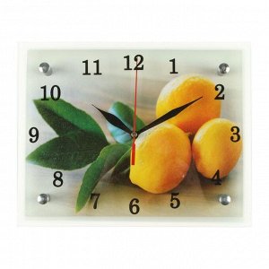 Часы настенные, серия: Кухня, "Лимонный аромат", 20х25  см, в ассортименте