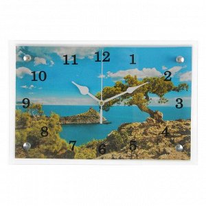 Часы настенные, серия: Природа, "Крым, море", 20х30  см, в ассортименте