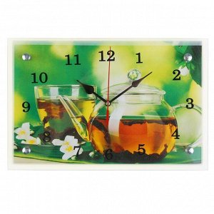 Часы настенные, серия: Кухня, "Чайничек чая", 20х30  см, в ассортименте