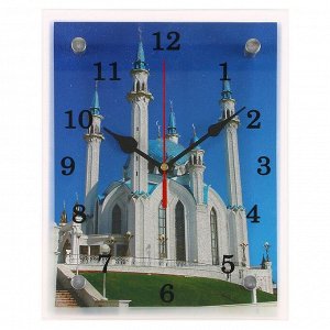 Часы настенные, серия: Город, "Мечеть Кул Шариф", 20х25 см
