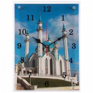 Часы настенные, серия: Город, "Мечеть Кул Шариф", 30х40 см